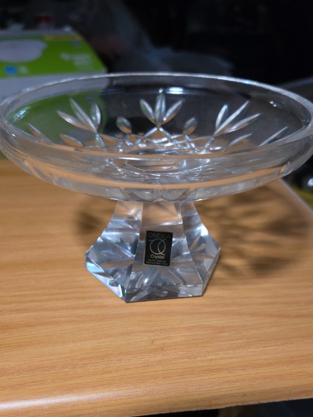 5" Tall Vintage Oneida Crystal Dish